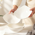 Pure White Square Ceramic Plate
